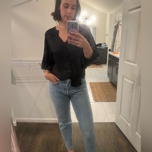 Black Anthropologie blouse